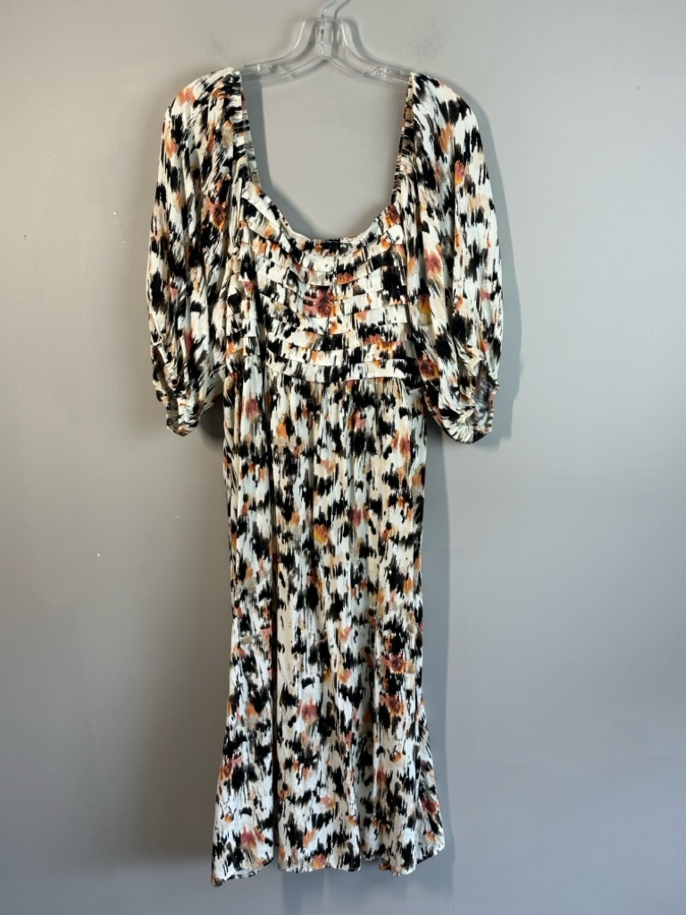 Torrid Midi Bodice Dress Size 1XAbstract Brushstroke